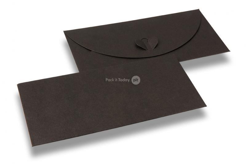 Enveloppe fermeture coeur - Bronze