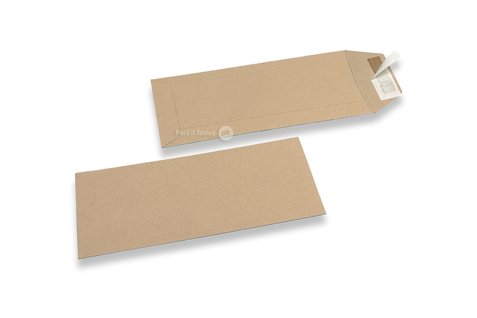 Gerecyclede enveloppen zakelijk, 110 x 220 mm, EA 5/6, Akte, stripsluiting, 115 grs.