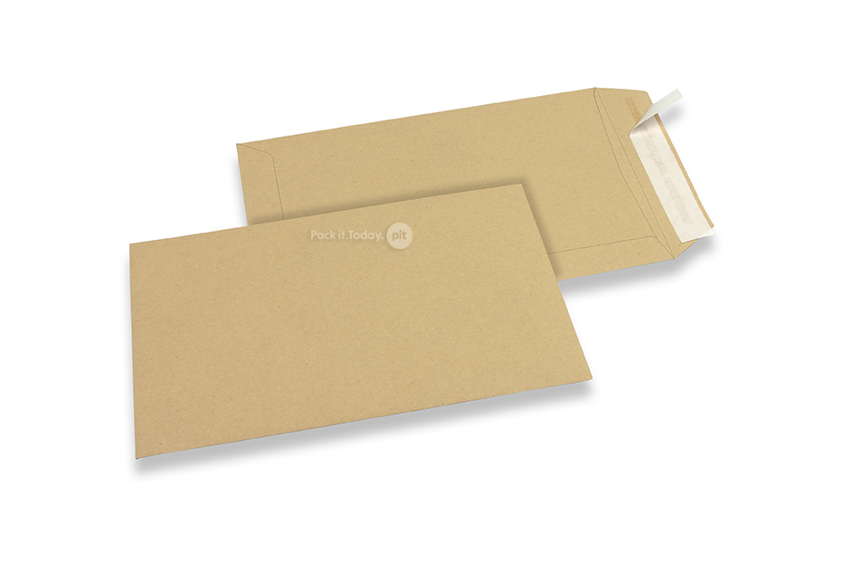 Enveloppes recyclées commerciales, 162 x 229 mm, C 5, bande adhésive, 90 grs.