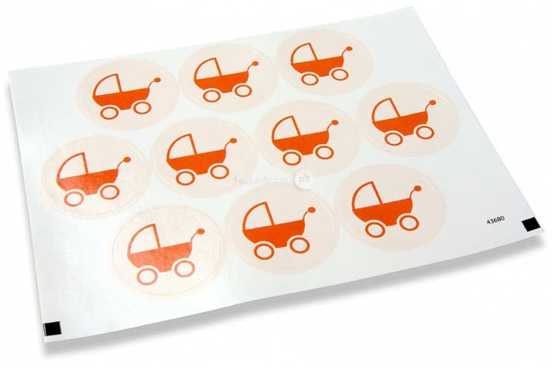 Pastilles adhésives à naissance - poucette bébé rouge