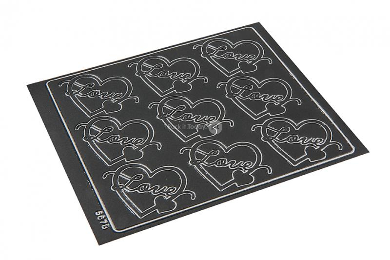 Love peel-off stickers - zwart