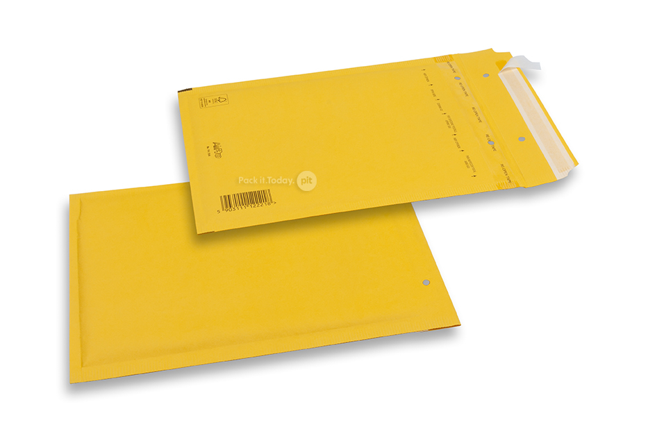 Enveloppes à bulles colorées - Jaune, 80 gr 180 x 250 mm