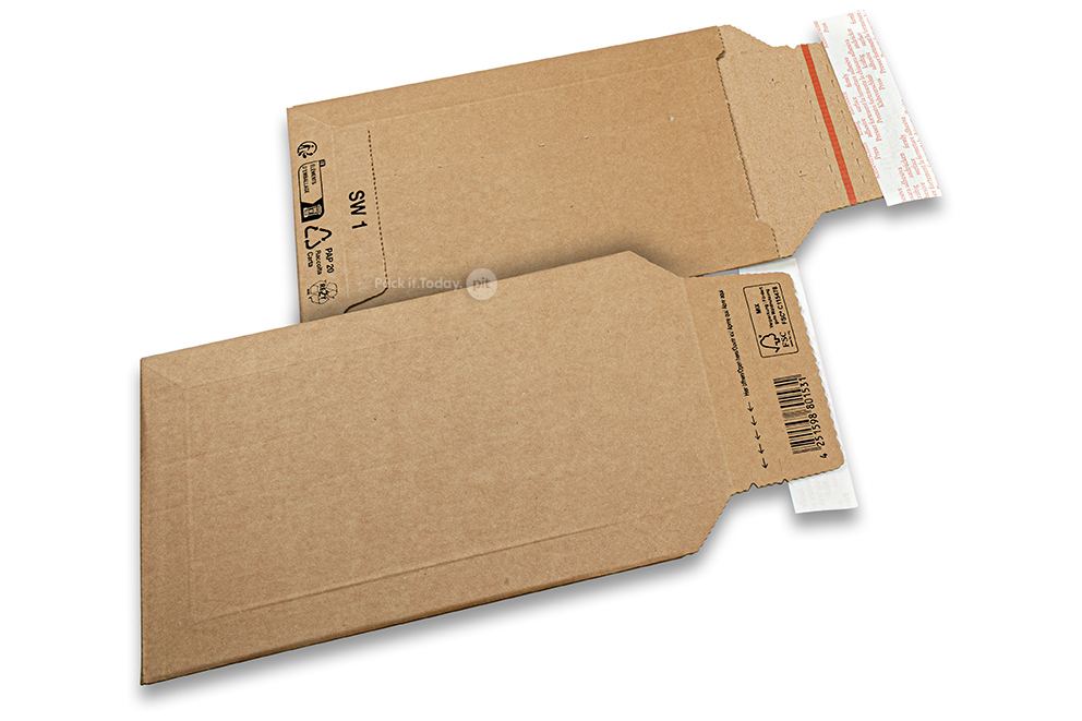 Golfkartonnen enveloppen - 170 x 245 mm, SW1