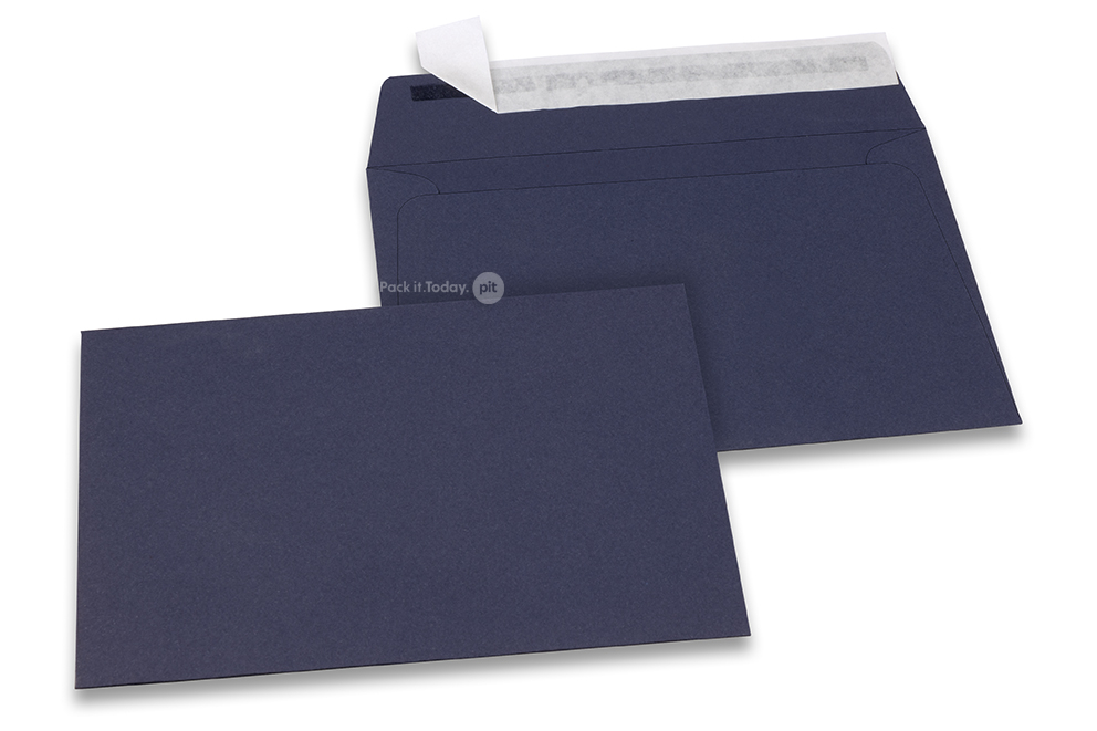 114 x 162 mm - Donkerblauw gekleurde enveloppen papier 