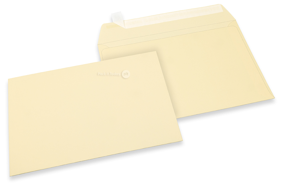 162 x 229 mm - Ivoorwit gekleurde enveloppen papier