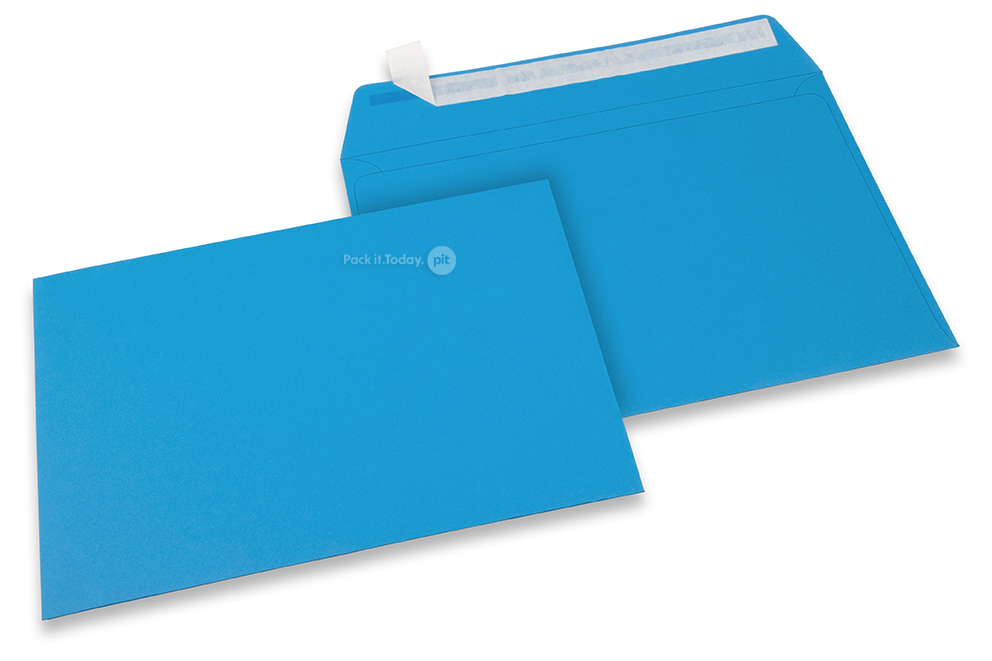 162 x 229 mm - Oceaanblauw gekleurde enveloppen papier