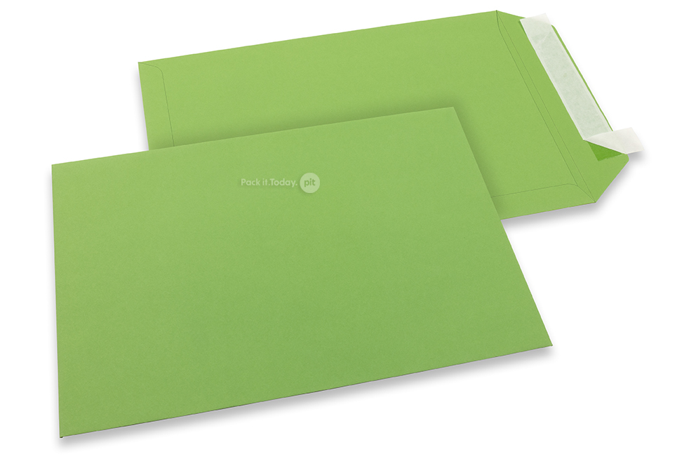 229 x 324 mm - Appelgroen gekleurde enveloppen papier