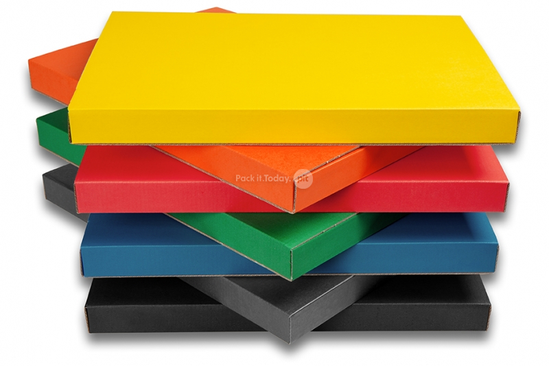 Postdozen mat gekleurd