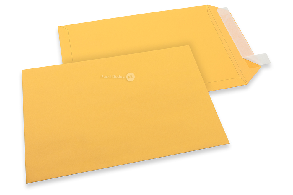 229 x 324 mm - Goudgeel gekleurde enveloppen papier