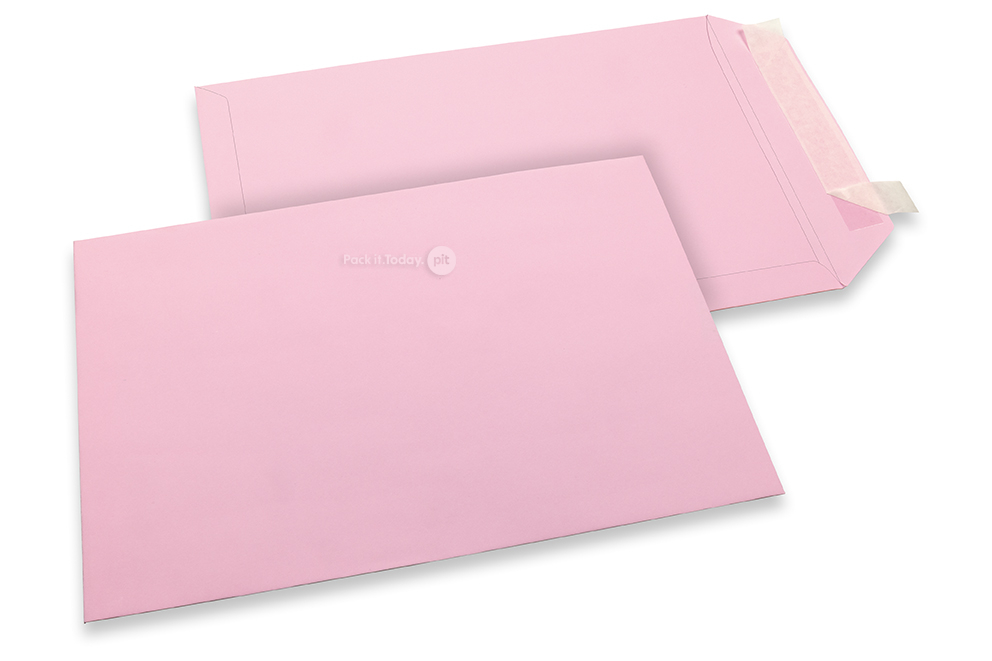 229 x 324 mm - Lichtroze  gekleurde enveloppen papier