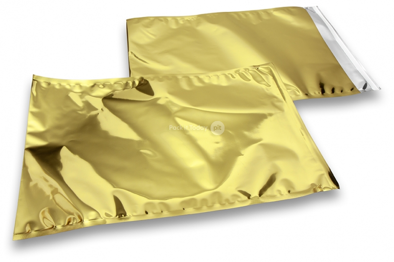 Goud gekleurde metallic folie enveloppen - 320 x 430 mm