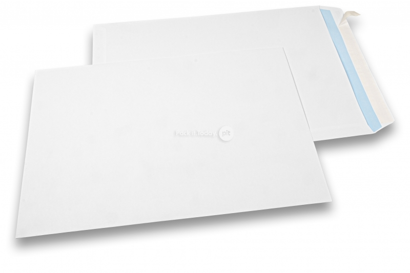 Enveloppes blanches en papier,  324 x 450 mm (C3), 120gr,  bande adhésive