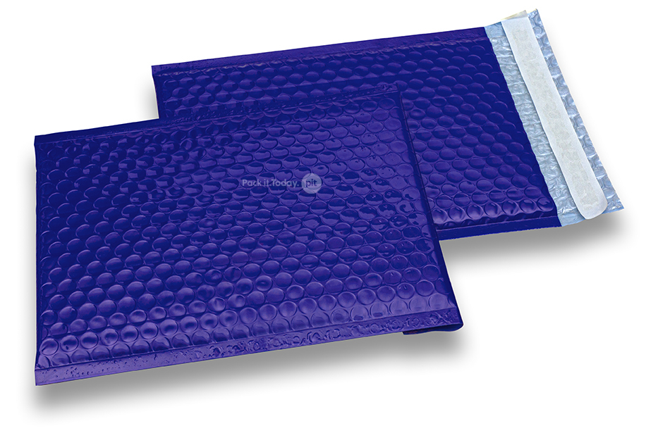 Enveloppes à bulles brillantes - Bleu