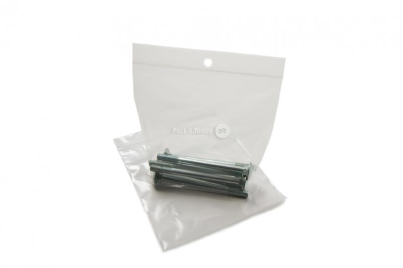 Sachets plastique zip - transparent (illustration avec contenu)