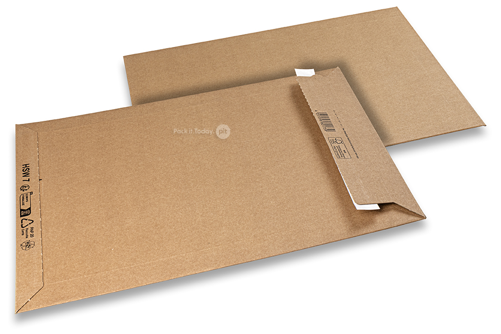 Pochettes d'expédition carton ondulé - 320 x 460 mm
