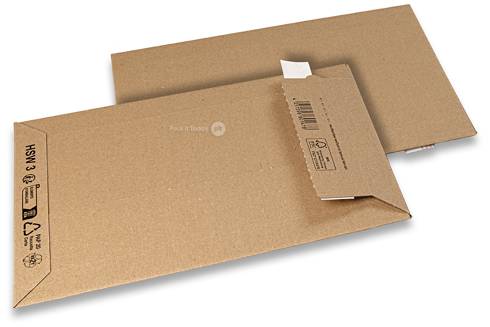 Pochettes d'expédition carton ondulé - 220 x 320 mm