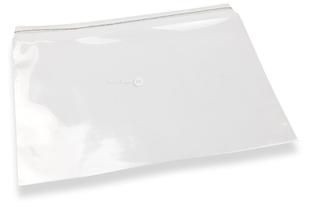 Kunststof enveloppen transparant 229 x 324 mm