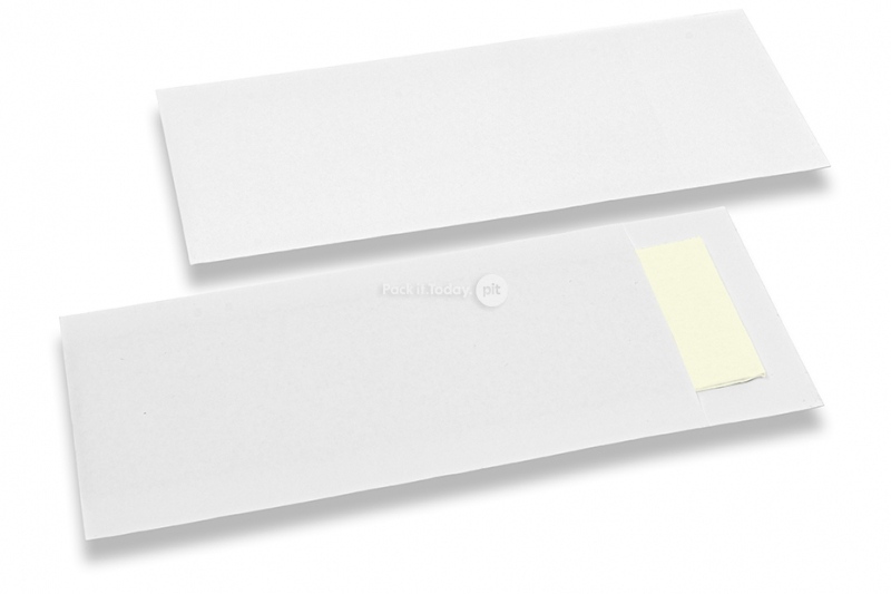 Pochettes à couverts blanc sans incision + blanc serviette en papier