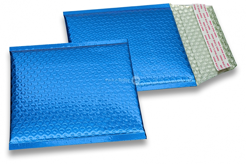 Luchtkussen enveloppen ECO metallic - donkerblauw 165 x 165 mm