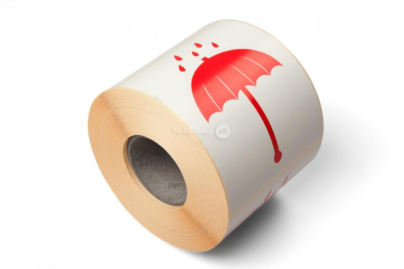 Logistieke etiketten - Droog houden: paraplu - 90 x 115 mm
