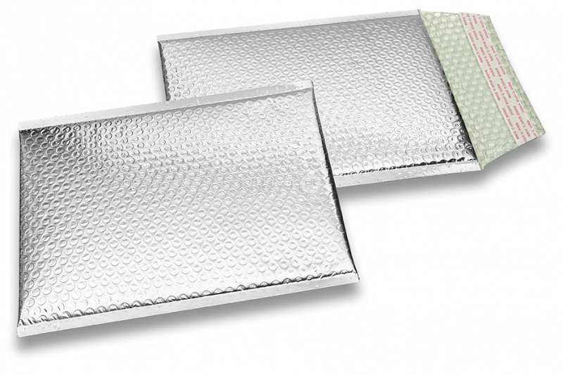 Enveloppes à bulles ECO métallique - argent 180 x 250 mm