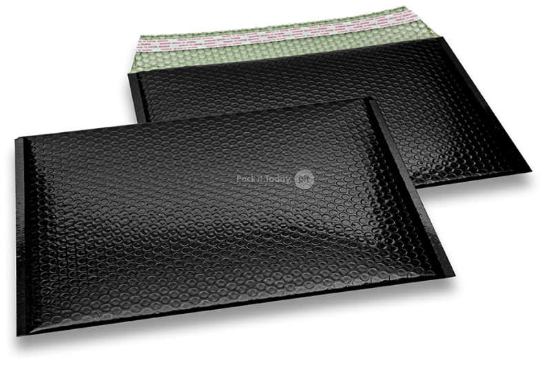 Enveloppes à bulles ECO métallique - noir 235 x 325 mm