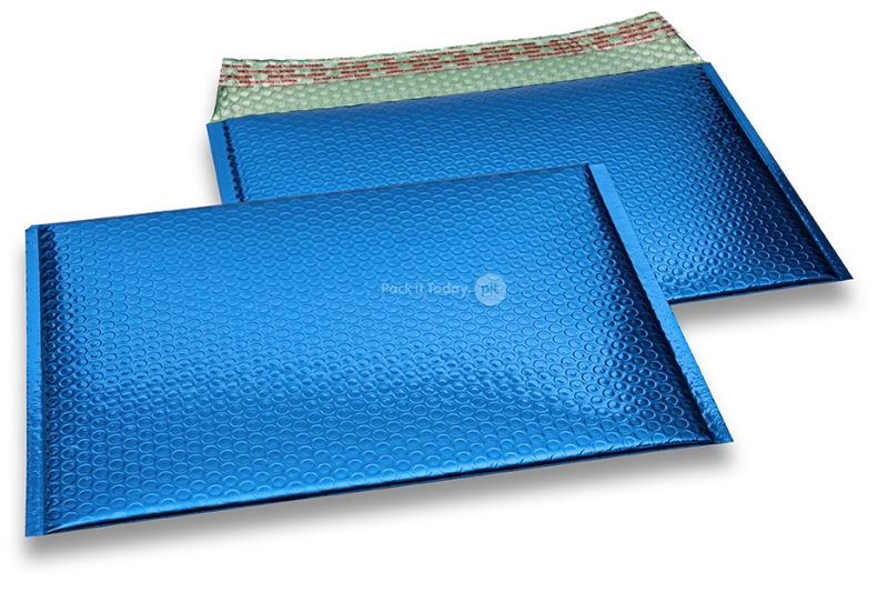 Enveloppes à bulles ECO métallique - bleu foncé 235 x 325 mm