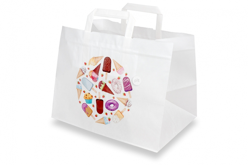 Papieren take away tassen - wit + sweets