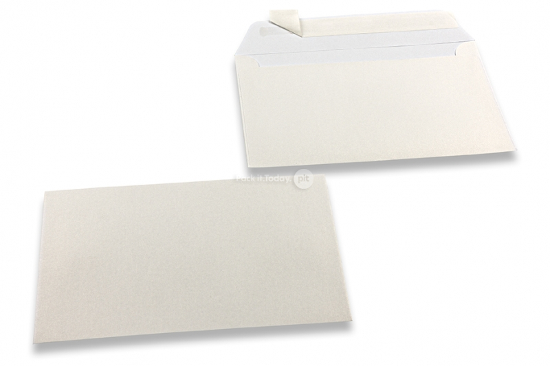 Enveloppes de couleurs nacrées - Blanc, 114 x 162 mm