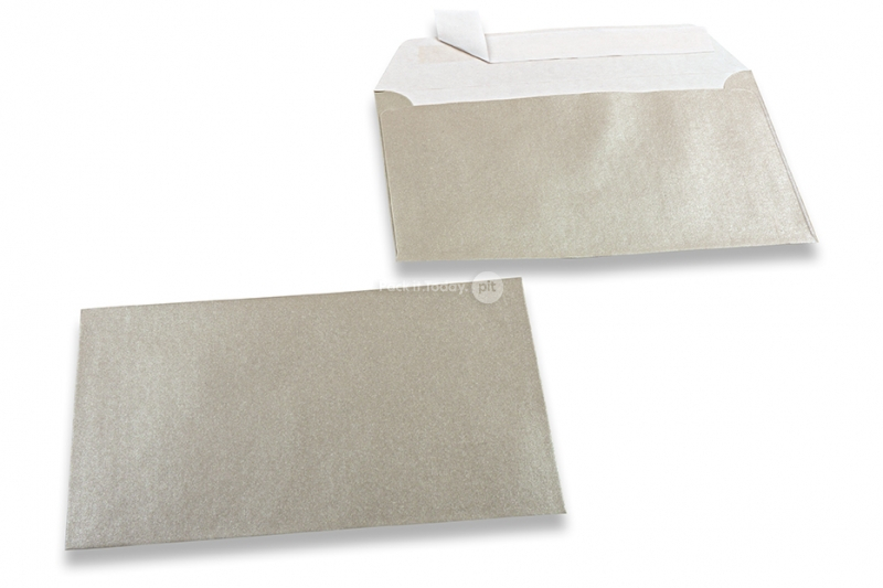 Enveloppes de couleurs nacrées - Argent, 114 x 162 mm