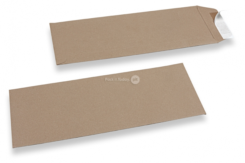 Notaris envelop, bruin - 125 x 324 mm