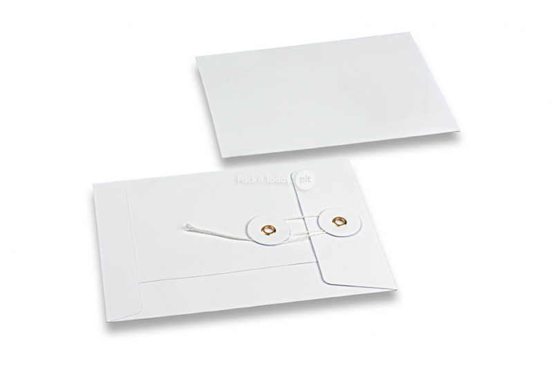 Enveloppen met Japanse sluiting - 114 x 162 mm, wit