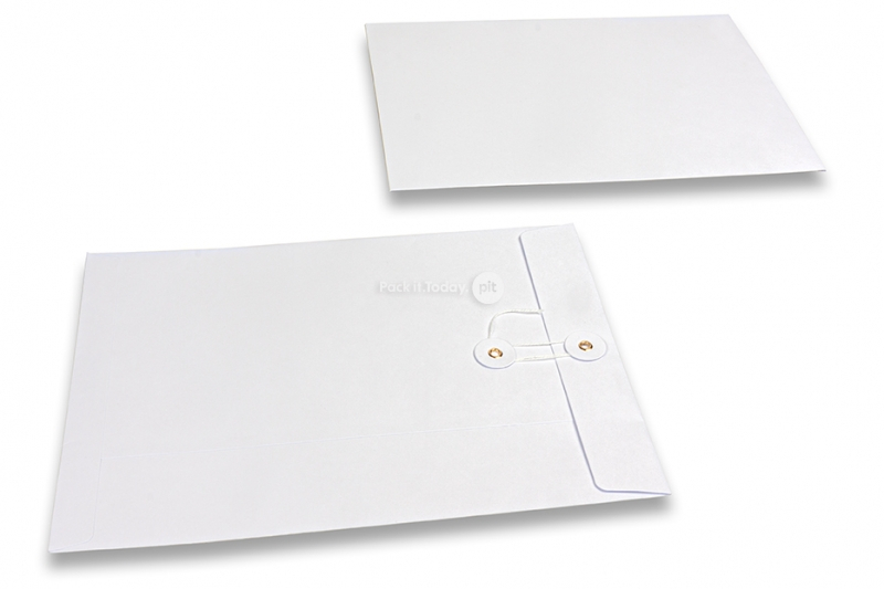 Enveloppen met Japanse sluiting - 229 x 324 mm, wit