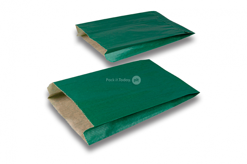 Cadeauzakjes gekleurd papier - donkergroen, 150 x 210 x 40 mm