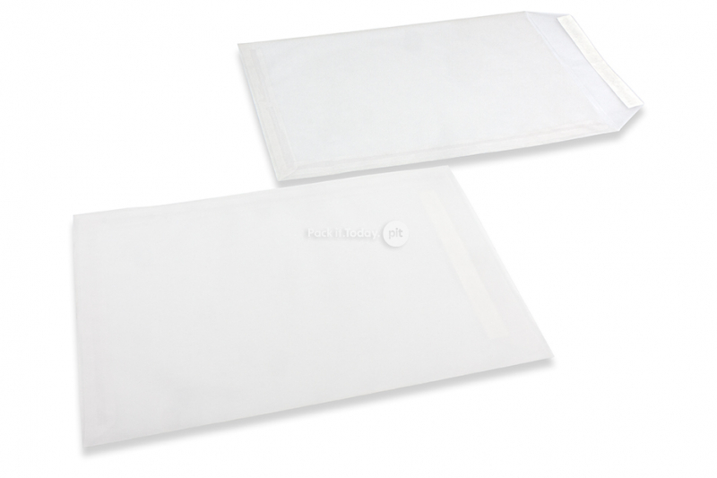 Enveloppes blanches transparentes - 229 x 324 mm