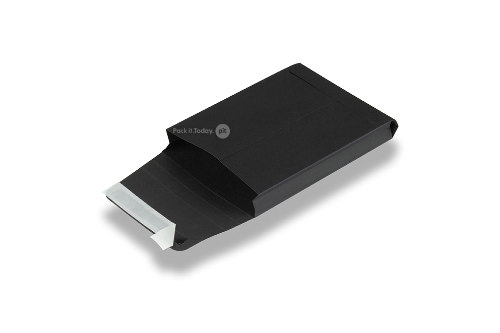 Harmonica enveloppen gekleurd - zwart, 114 x 162 x 25 mm