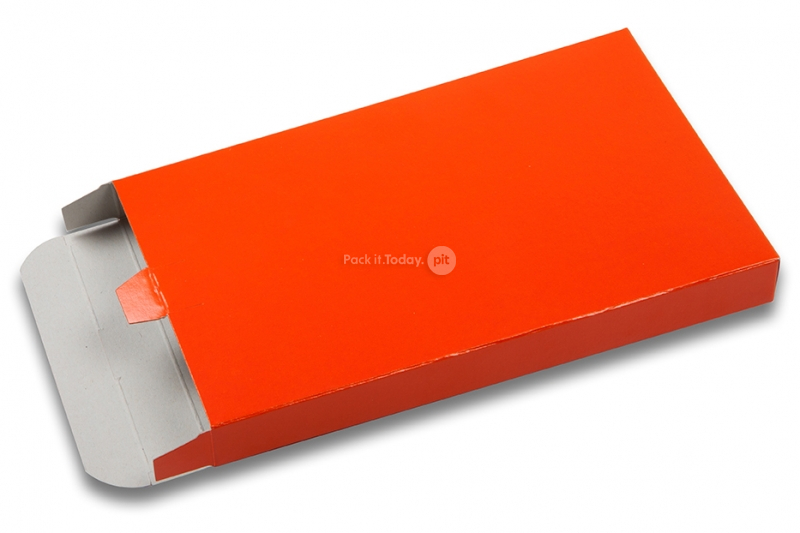 Postdoosjes glanzend gekleurd - oranje