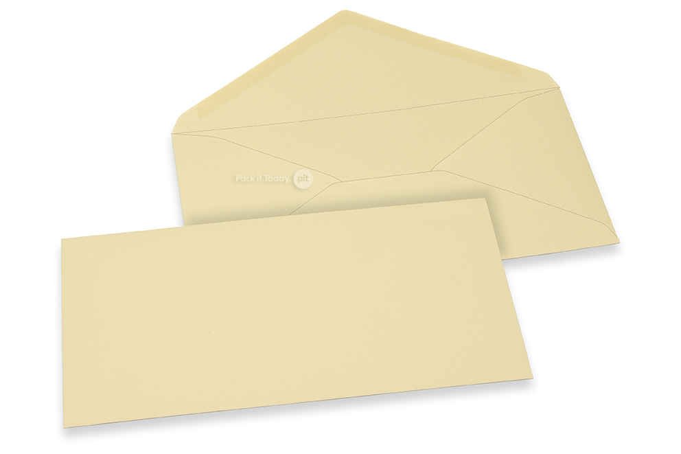 Wenskaart enveloppen gekleurd - camel, 110 x 220 mm