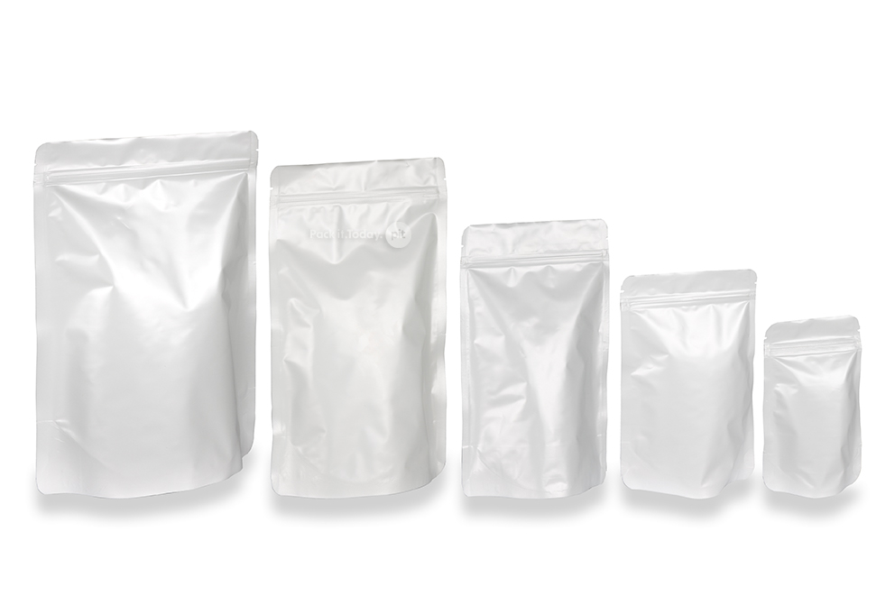 Sachets stand-up blanc