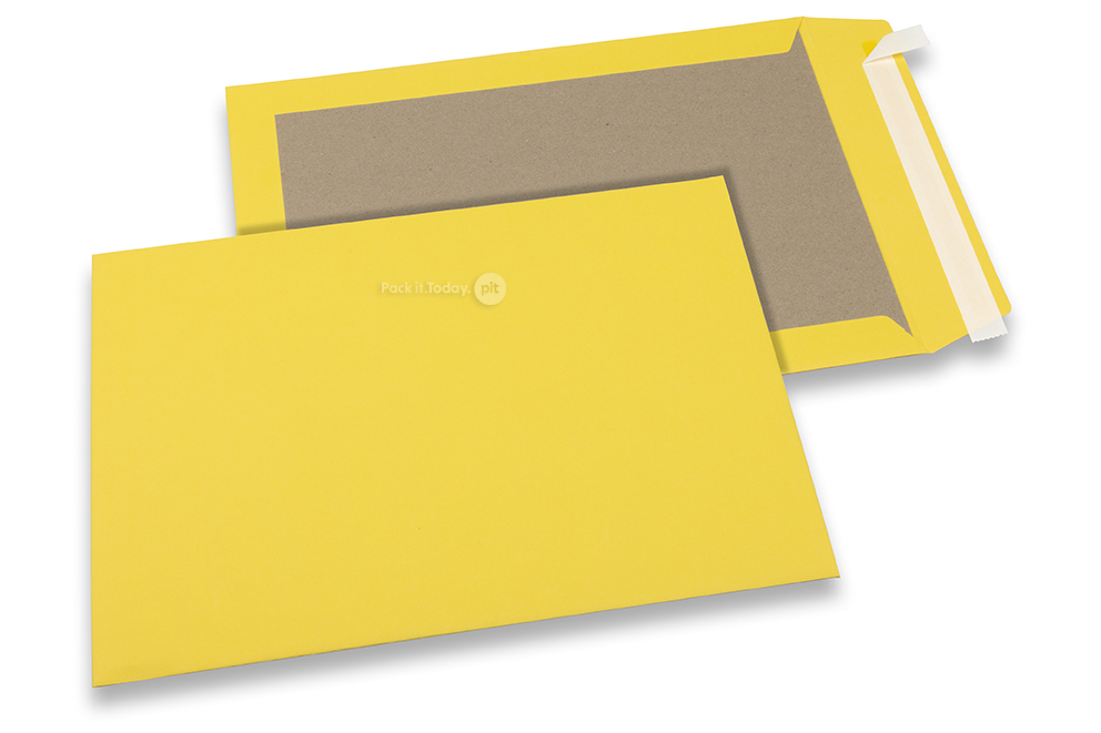 Bordrug enveloppen gekleurd - Geel, 229 x 324 mm