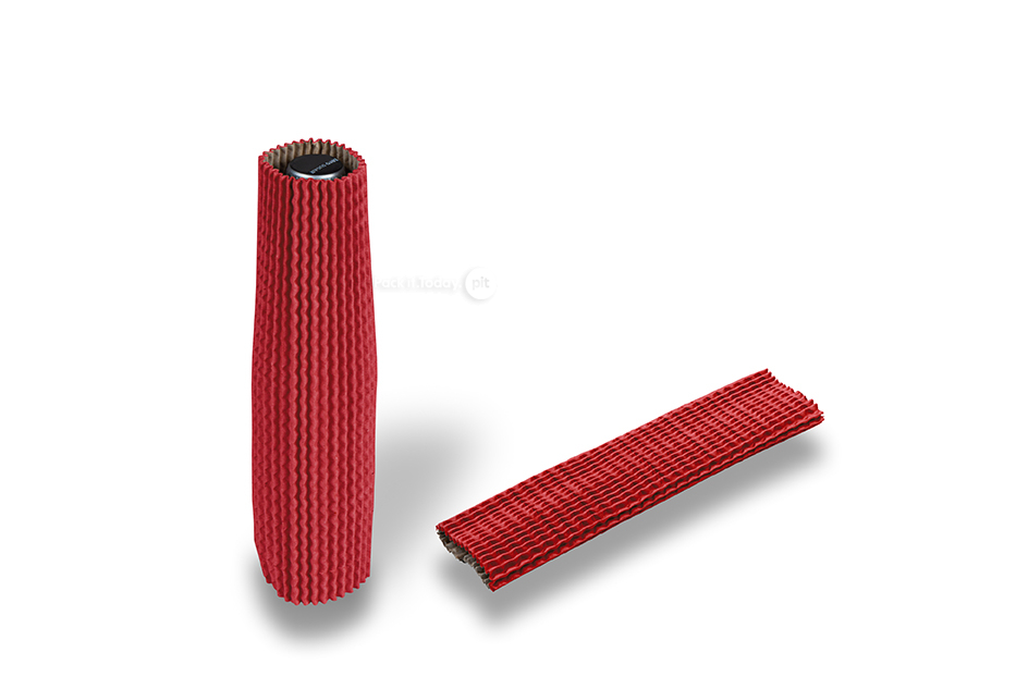 Kartonnen beschermhulzen donkerrood - 23 cm hoog: voor een diameter van 3.5 cm tot 5.5 cm