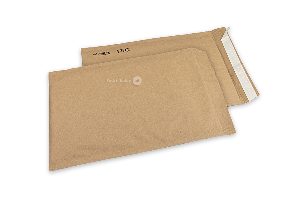 Enveloppes à bulles en papier Ecomax - 230 x 340 mm, 17/G, marron