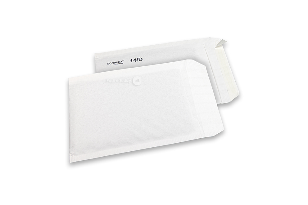 Enveloppes à bulles en papier Ecomax - 180 x 265 mm, 14/D, blanc
