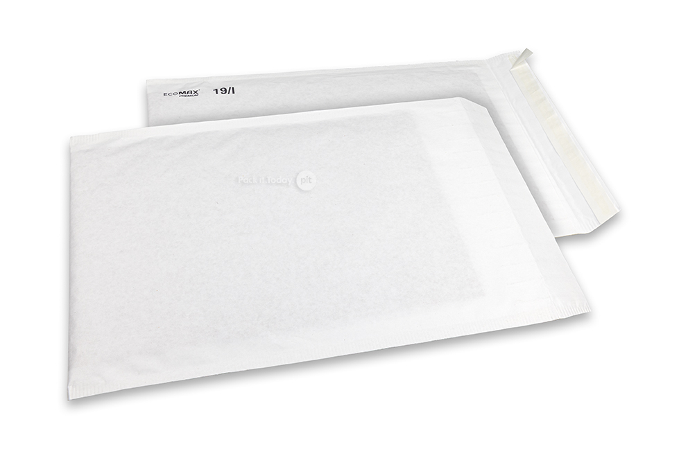 Enveloppes à bulles en papier Ecomax - 300 x 445 mm, 19/I, blanc