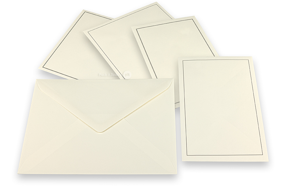 Rouwkaart enveloppen - Creme compilatie
